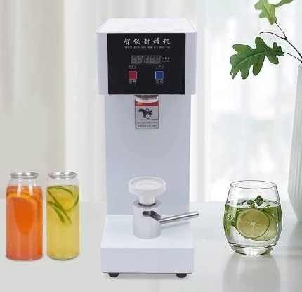 Kolice Commercial Automatic Can Sealer Machine, Can Seamer, Can Seaming Closing Capping Machine, Cup Sealing Machine, 2.2" Can Dia. for Sealing Plastic/Glass/Tin Bottles with Aluminum Caps